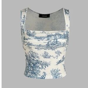 Cider Toile de Jouy Top